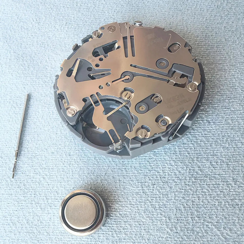 Japan Seiko VK63 VK63A High Accuracy Quartz Movement Chronograph Three Hands With Date Small Chronograph 24Hour Multifunctional